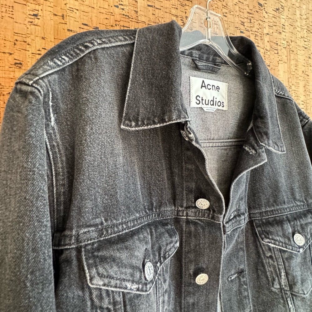 Men's Black Denim Jacket Acme Studio - Picture 7 of 10